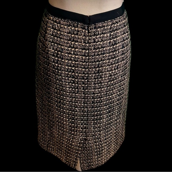 J. Crew ‘No. 2 Pencil Skirt’ in Black & Gray Marled “Midnight Tweed” Size 12 - Picture 10 of 16
